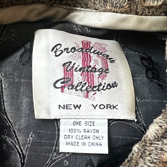 Broadway Vintage Collection NY Floral Embroidered Jacket One Size See Photos - Picture 2 of 12